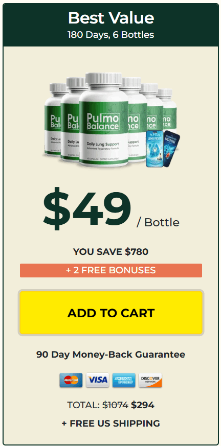 Pulmo Balance 6 bottle